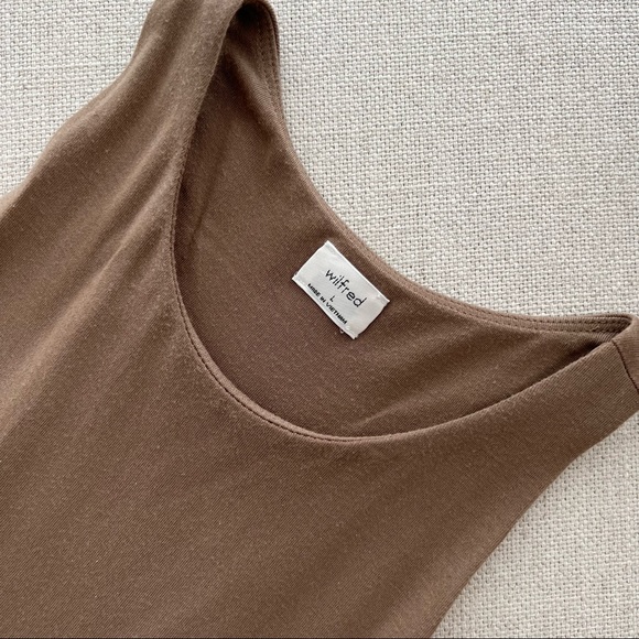 ARITZIA Wilfred Vacay Bodysuit in Shitake - Picture 8 of 9